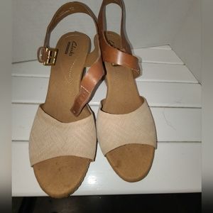 Clarks wedge sandal